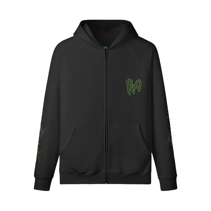 Arc Storm Embroidered Zip Hoodie