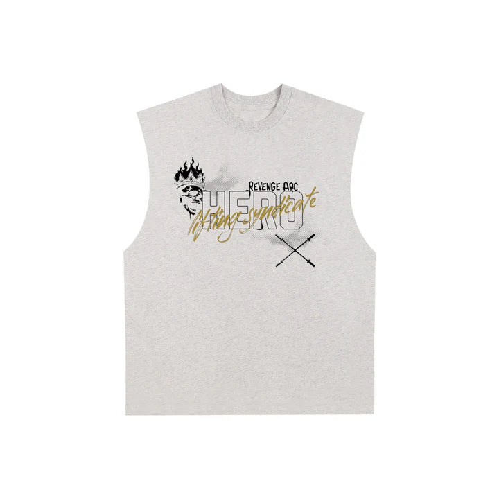 Hero Raw-Edge Tank  Hero Lifting Syndicate