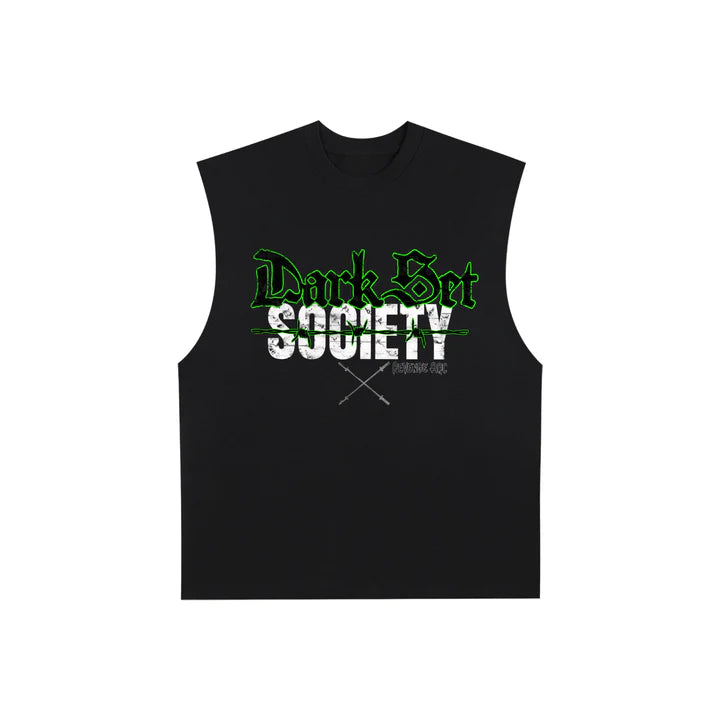 Villain Raw-Edge Tank  Dark Set Society